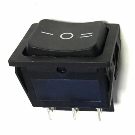 Выключатель одноклавишный 26x31мм, 15А, 250V, 3 положения (p/n: 66137)