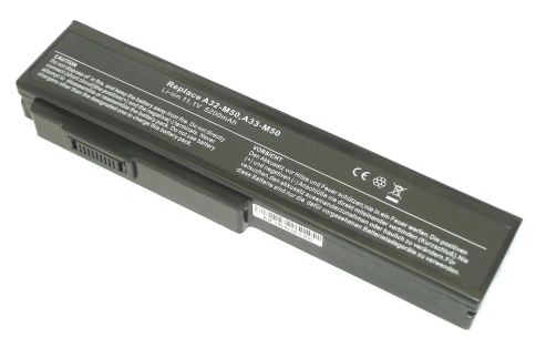 Аккумулятор для ноутбука Asus X55 M50 G50 N61 M60 N53 M51 G60 G51 5200mAh черная фото 1